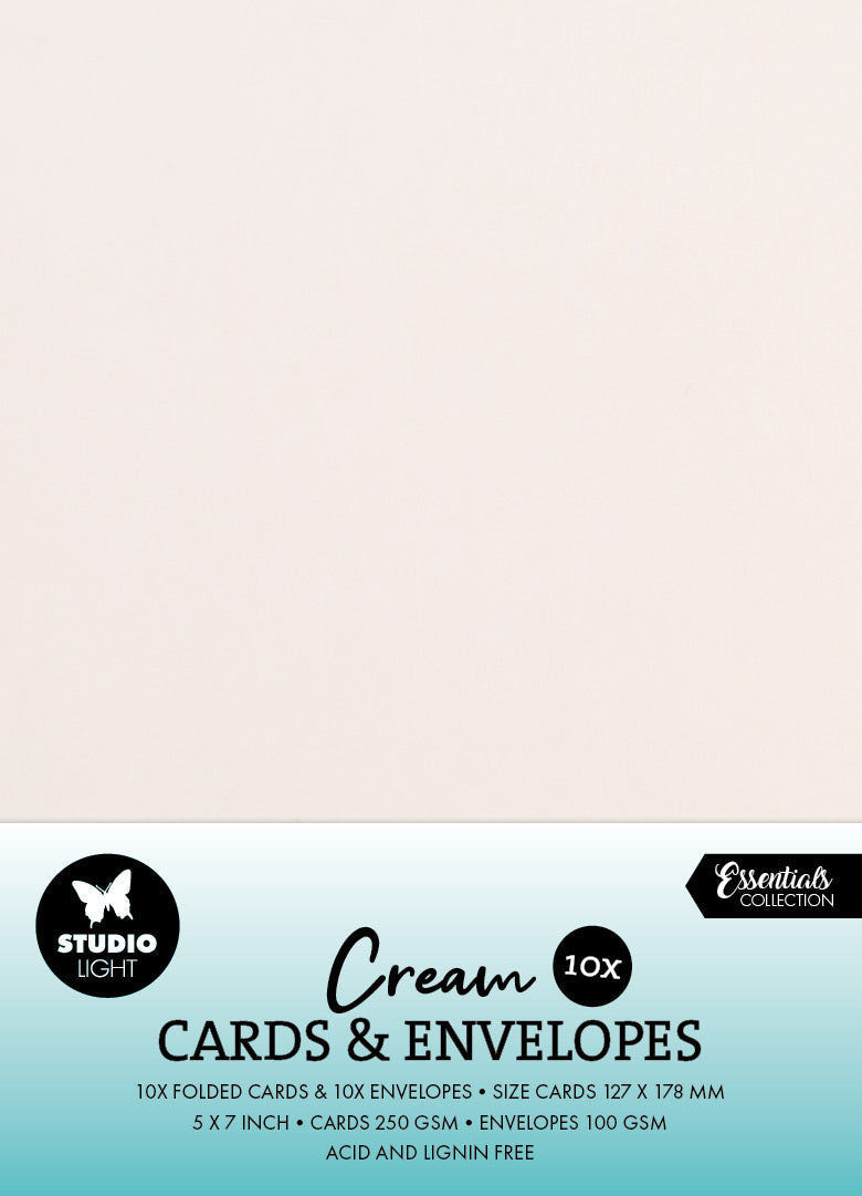SL Cards & Envelopes Cream 5x7 Inch Consumables 20 PC-1