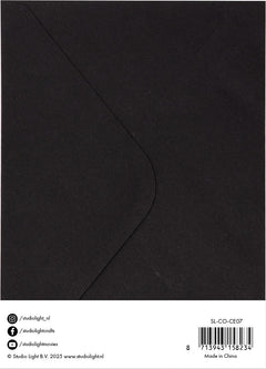 SL Cards & Envelopes Black 5x7 Inch Consumables 20 PC-2