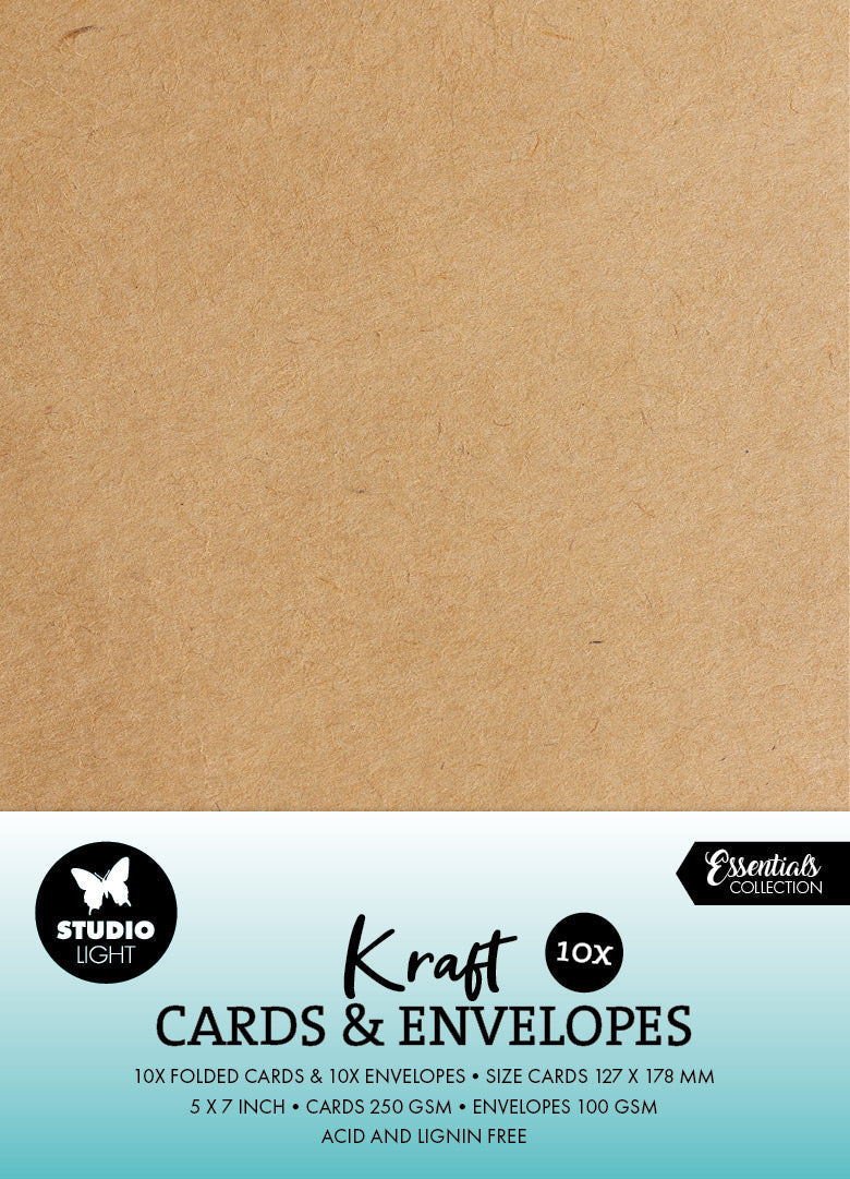 SL Cards & Envelopes Kraft 5x7 Inch Consumables 20 PC-1