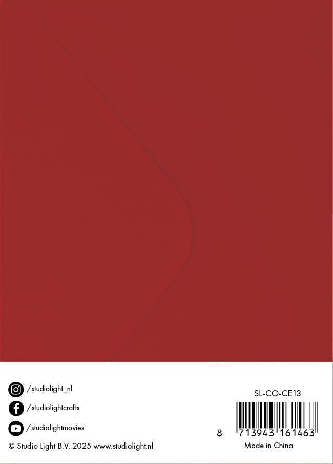 SL Cards & Envelopes Christmas Red Consumables 20 Pieces-2