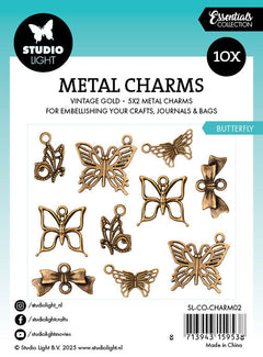 SL Metal Charms Butterfly Consumables 10 PC-2