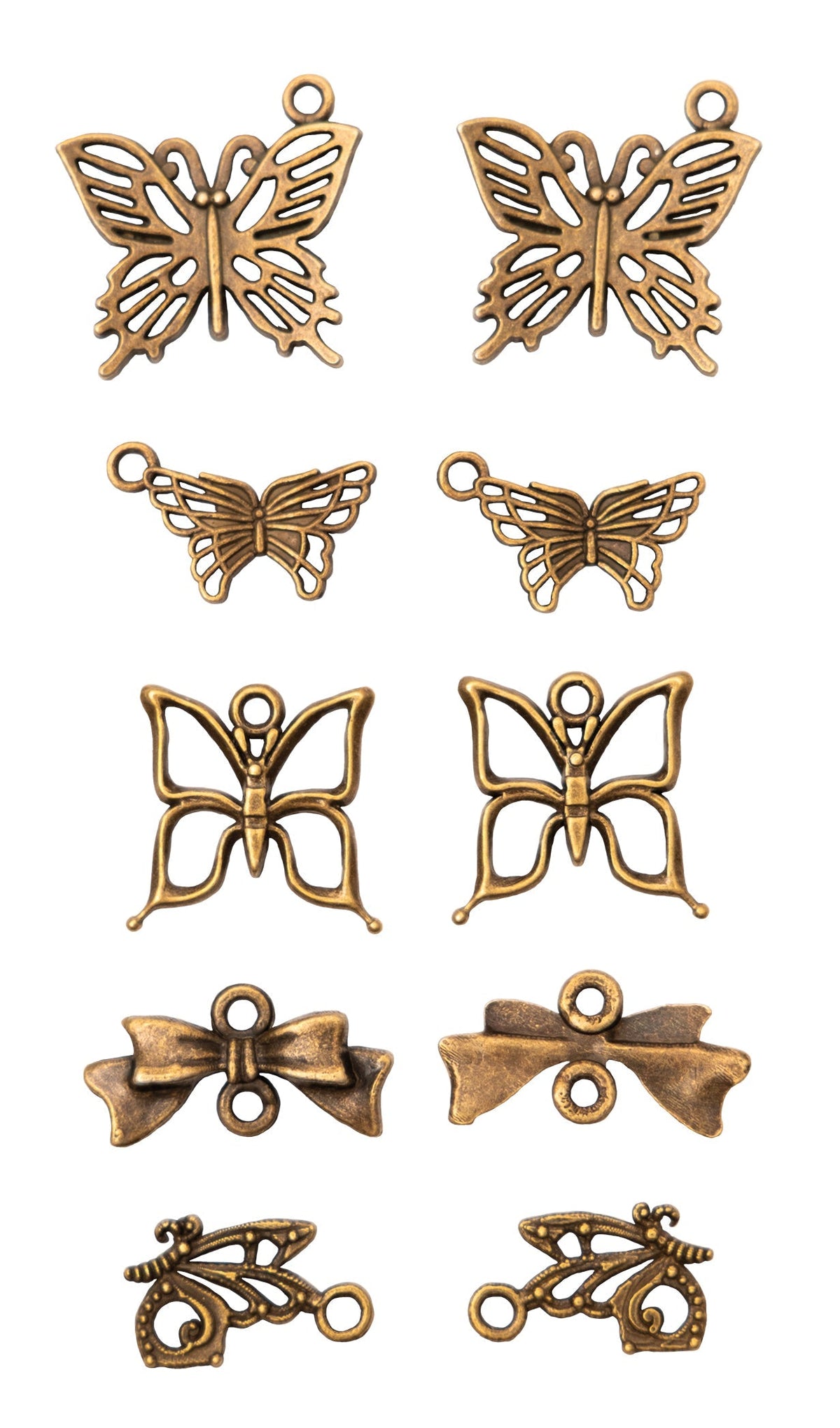 SL Metal Charms Butterfly Consumables 10 PC-3