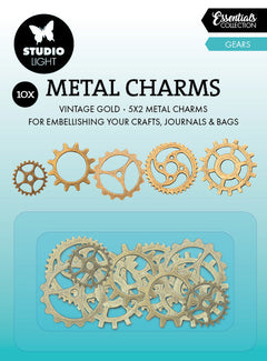 SL Metal Charms Gears Consumables 10 PC-1