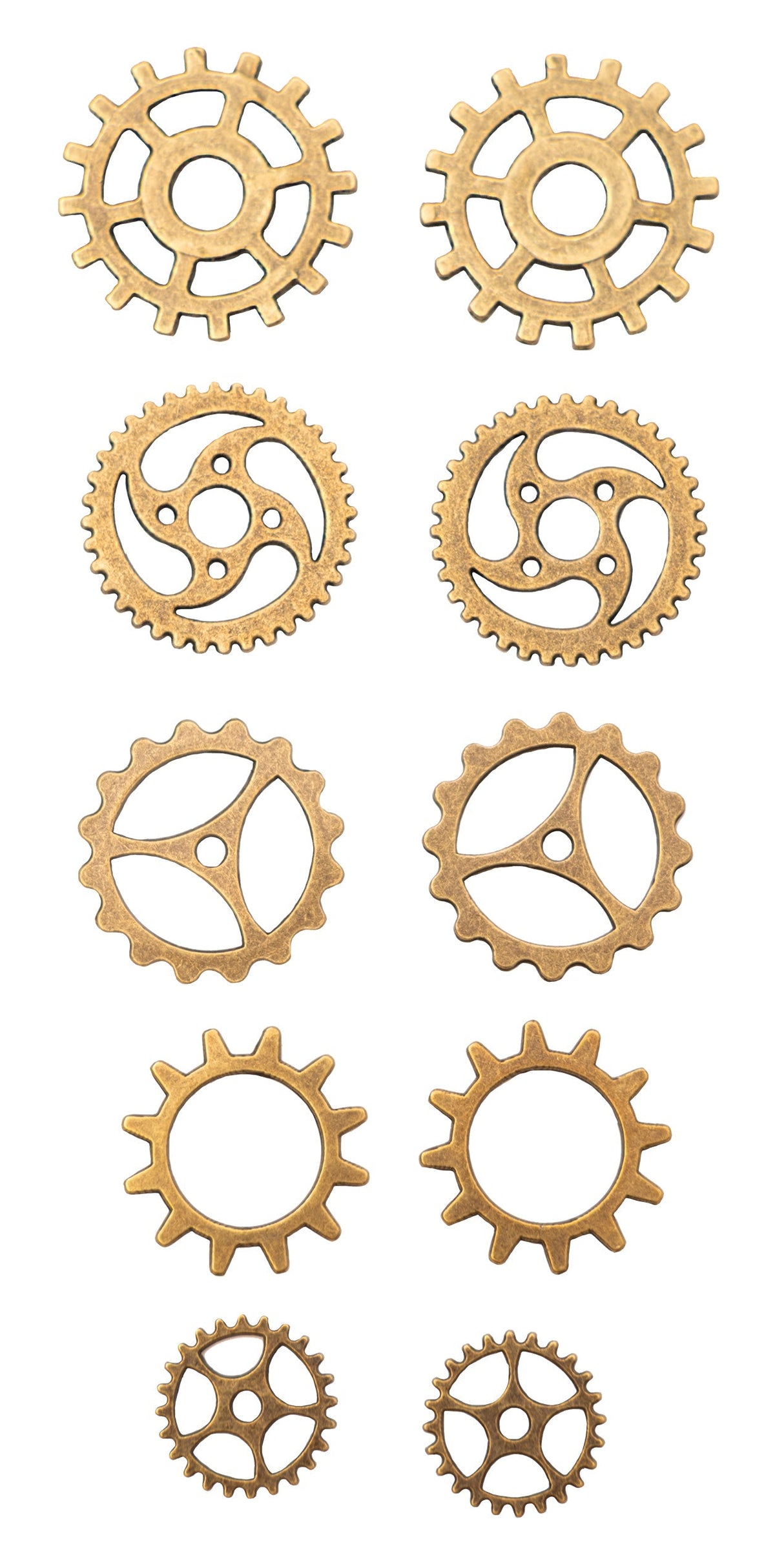 SL Metal Charms Gears Consumables 10 PC-3