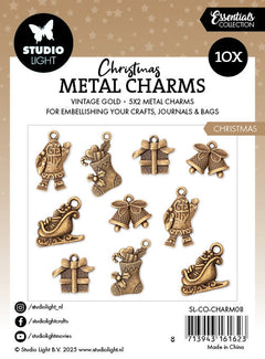 SL Metal Charms Christmas Elements Essentials 10 Pieces-2