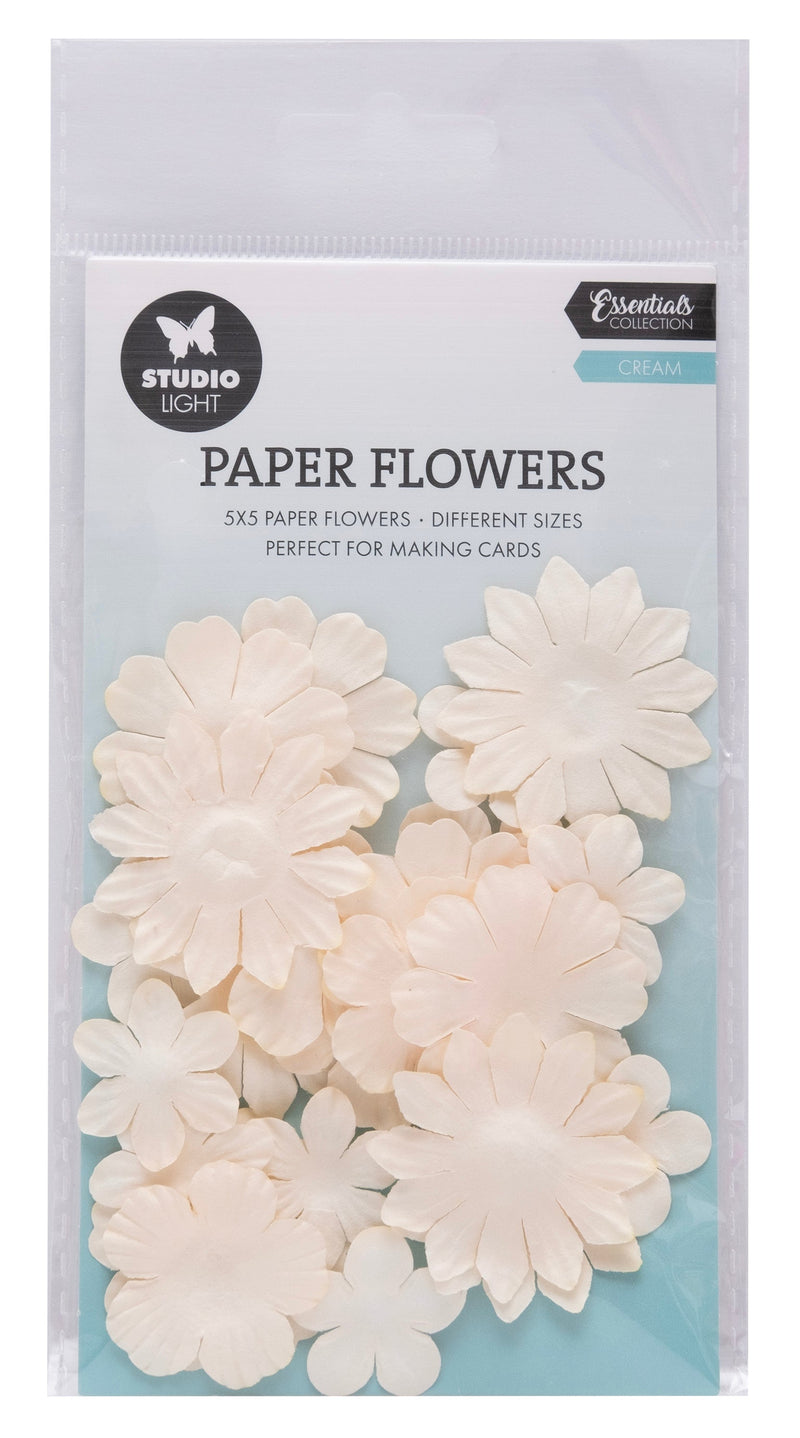 SL Paper Flowers 25x Cream Consumables 25 PC-1