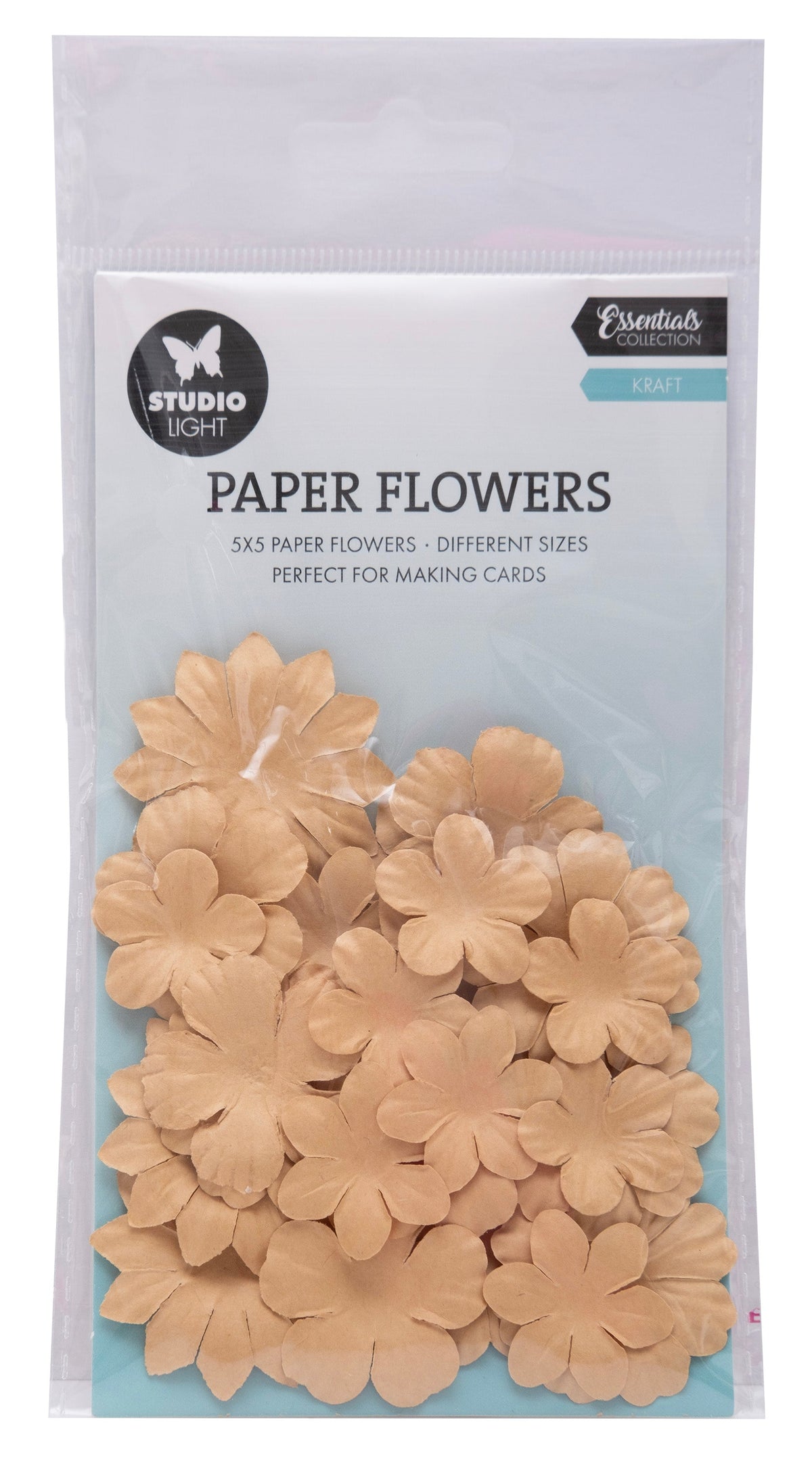 SL Paper Flowers 25x Kraft Consumables 25 PC-1