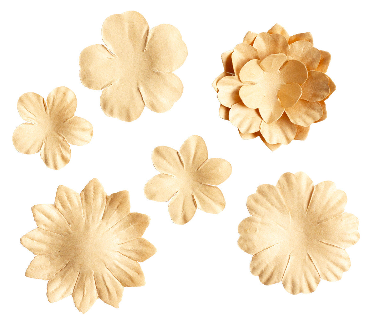SL Paper Flowers 25x Kraft Consumables 25 PC-3