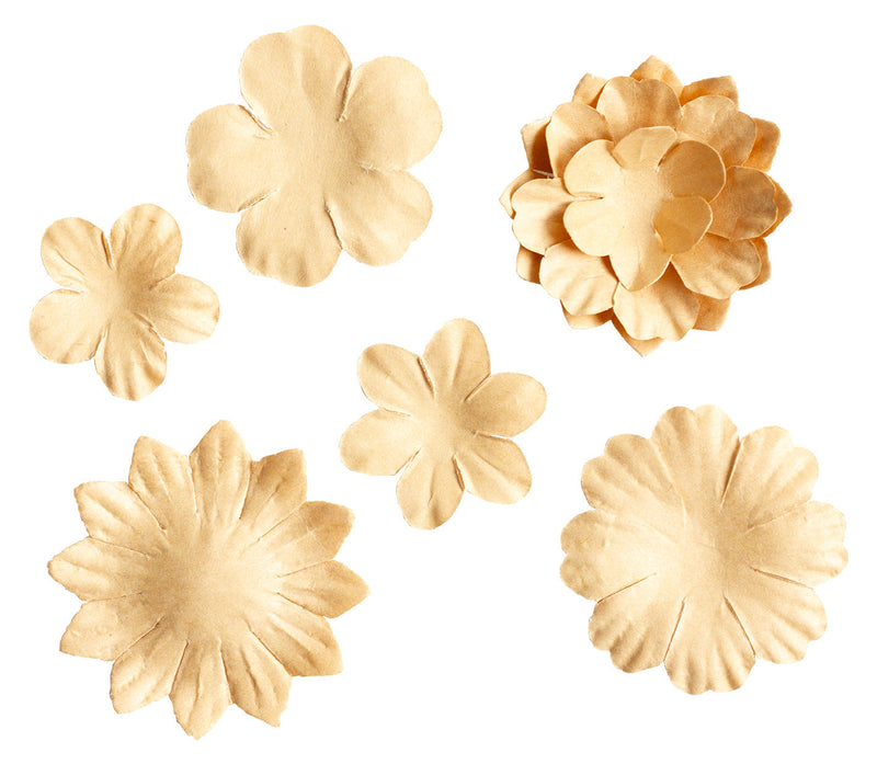 SL Paper Flowers 25x Kraft Consumables 25 PC-3