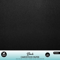 SL Paper Set Black Cardstock 250 gsm Essentials 10 Pieces-1