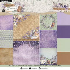 SL Design Paper Pad Background Diary of Dreams 36 SH-1