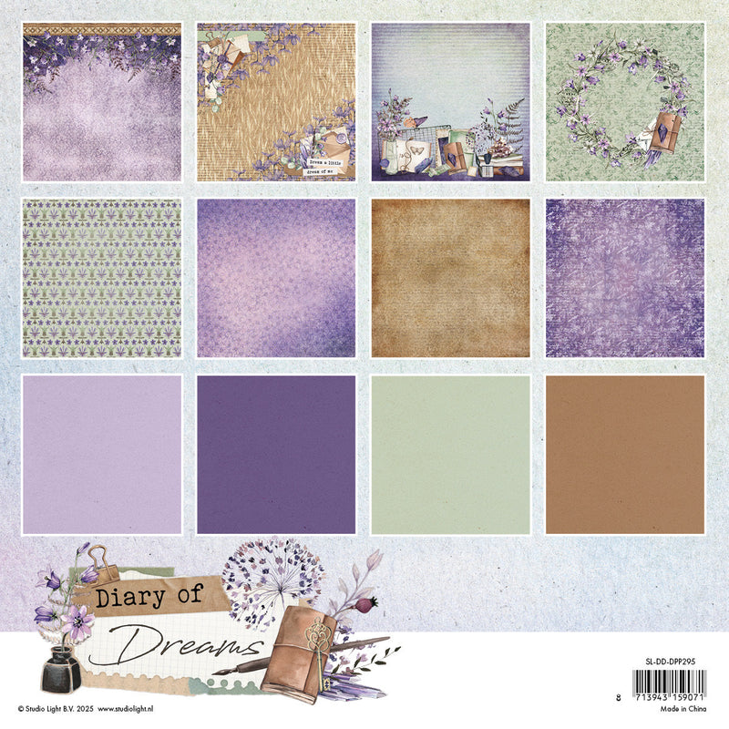 SL Design Paper Pad Background Diary of Dreams 36 SH-2