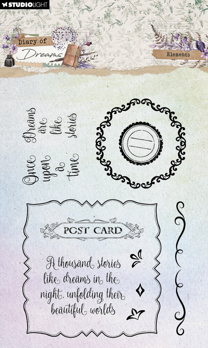 SL Clear Stamps Elements Diary of Dreams 11 PC-1