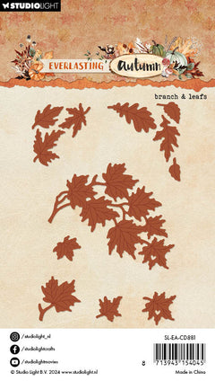 Troqueles de corte SL Rama y hojas Otoño eterno-3
