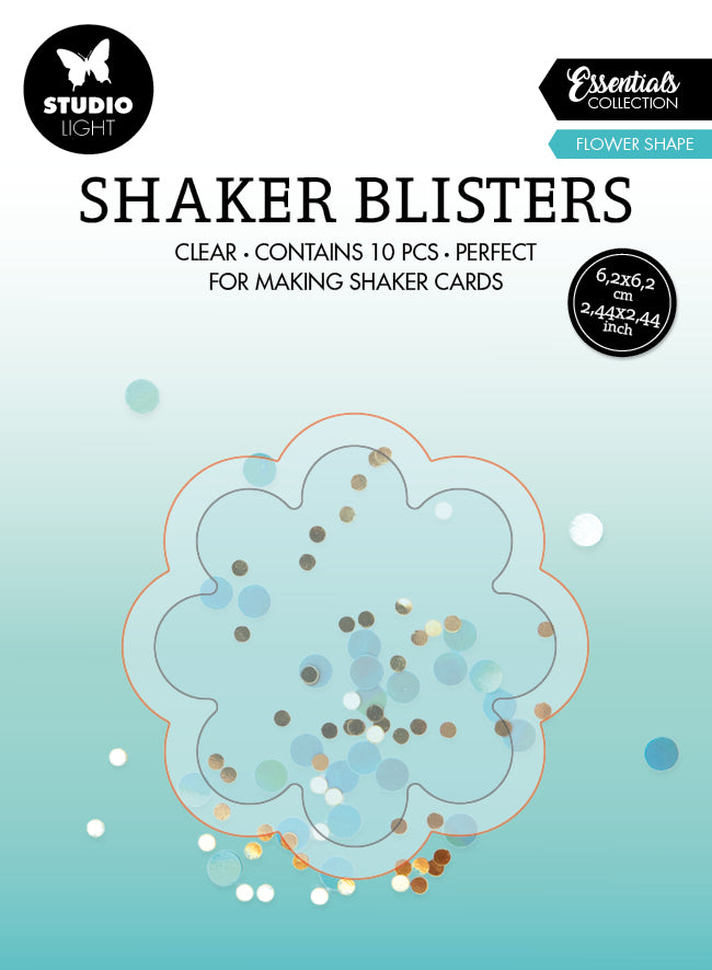 SL Shaker Blister Flower Shape Essentials 62x62x6mm 10 PC nr.10-1
