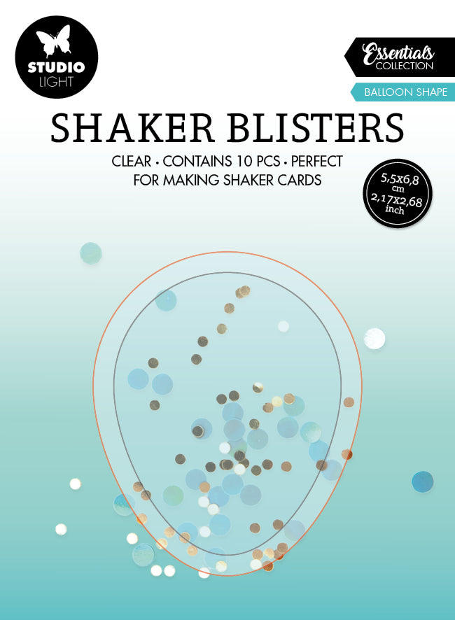 SL Shaker Blister Balloon Shape Essentials 55x68x6mm 10 PC nr.12-1