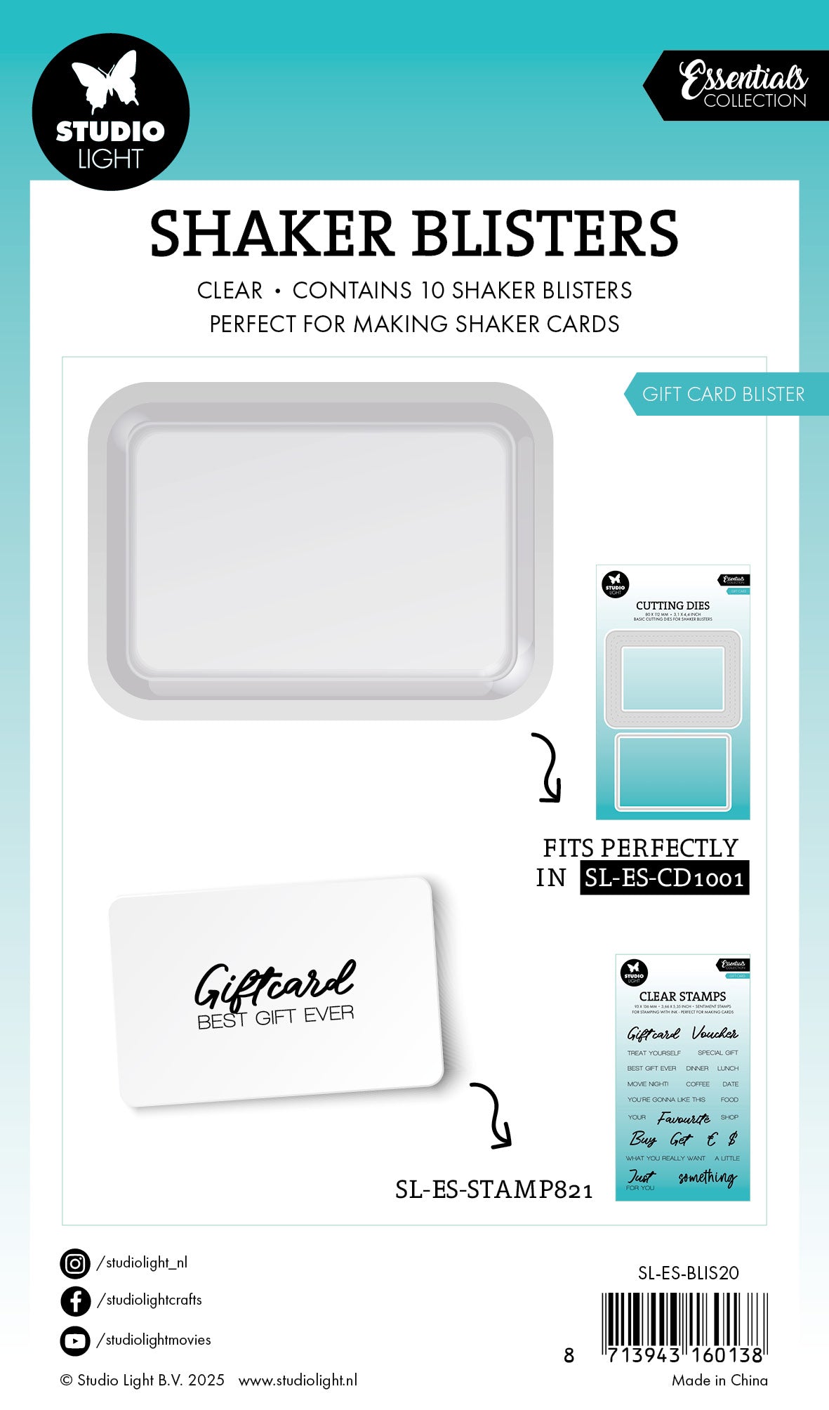 SL Shaker Blister Gift Card Blister Essentials 10 Pieces-2