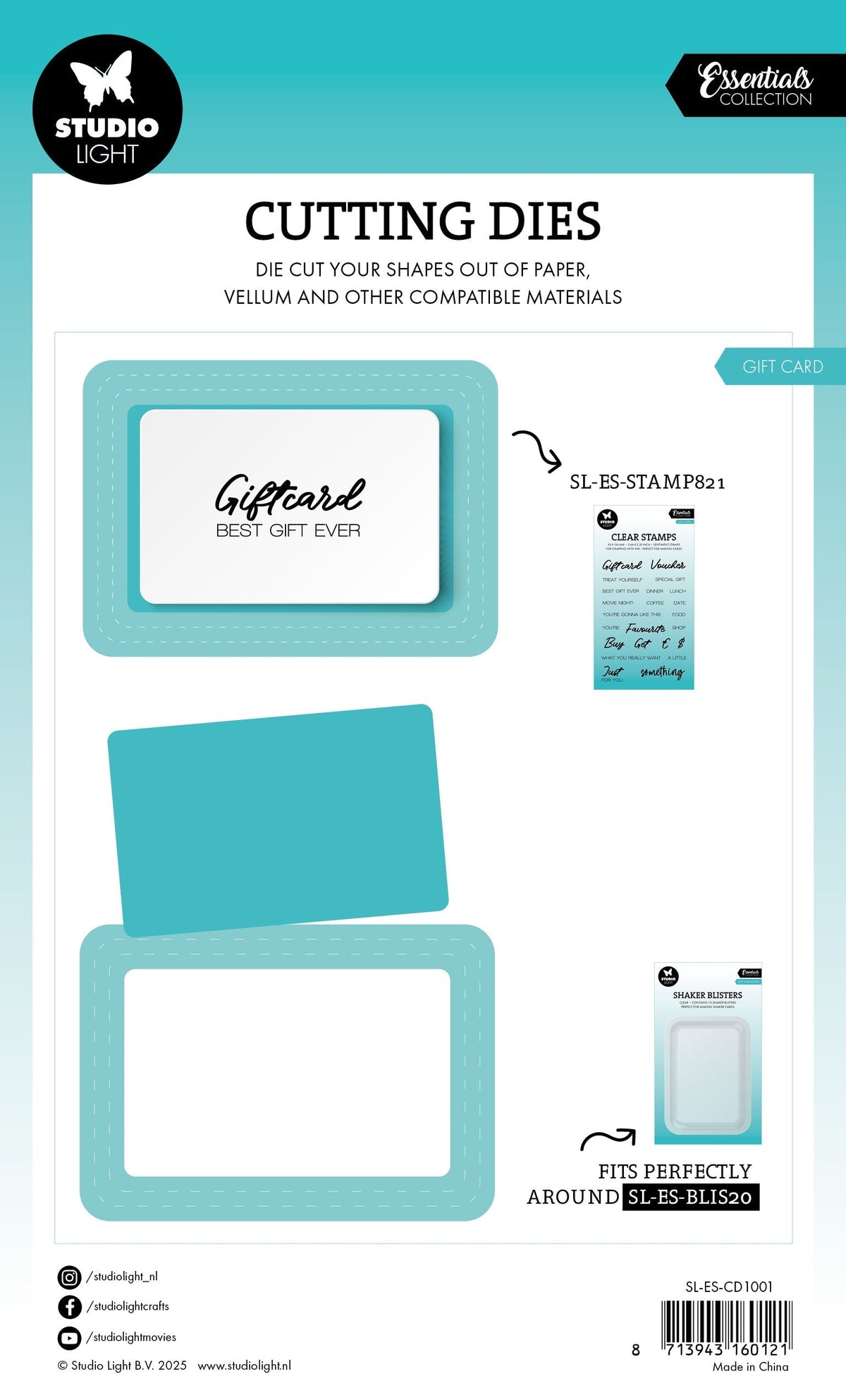 SL Cutting Die Gift Card Blister Die Essentials 2 Pieces-2