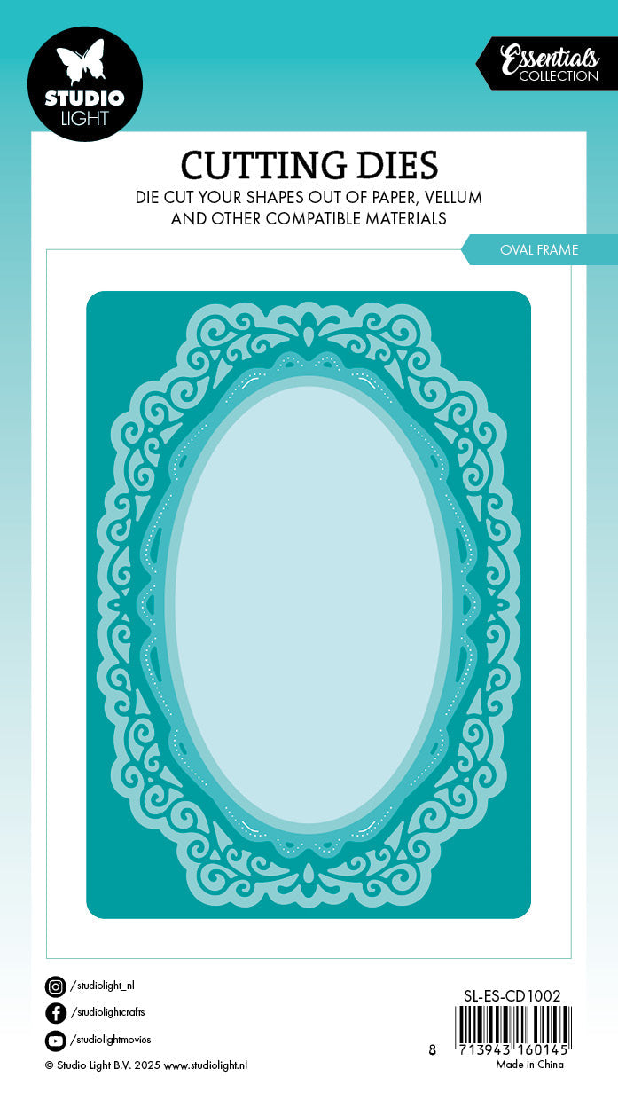 SL Cutting Die Oval Frame Essentials 6 Pieces-2