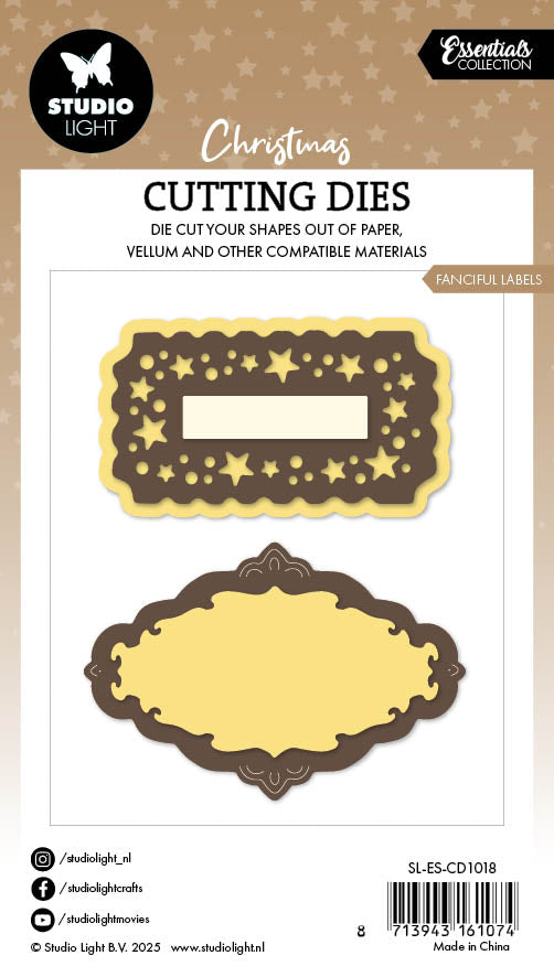 SL Cutting Die Fanciful Labels Essentials 6 Pieces-2