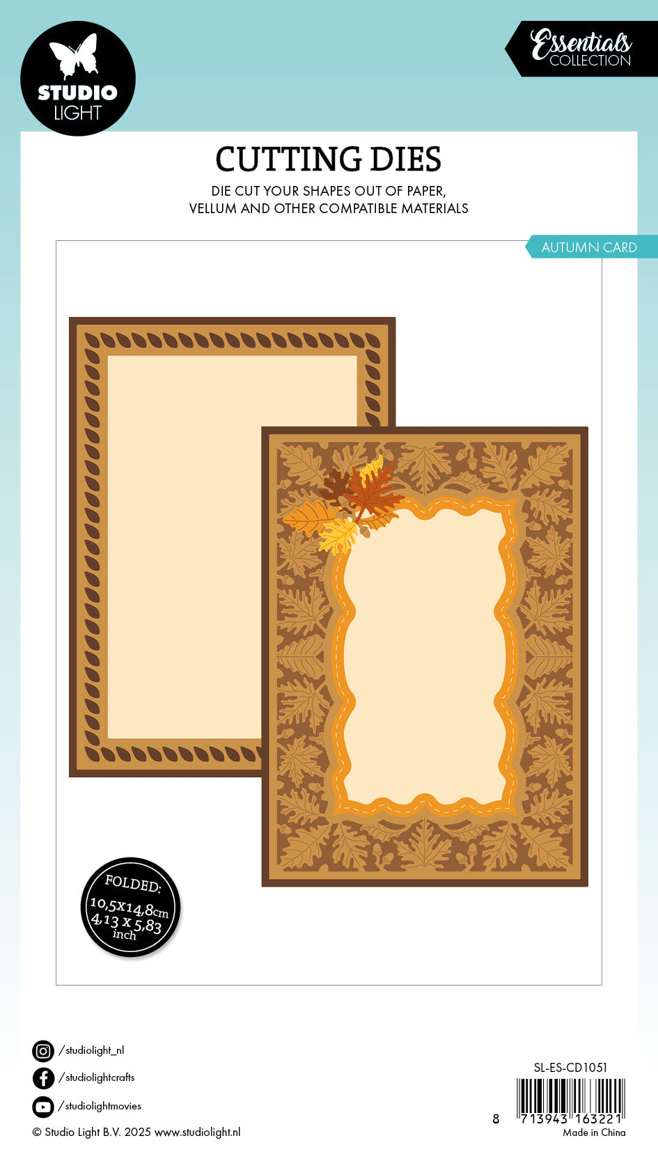 Troquel de corte SL Autumn Card Essentials, 17 piezas-2