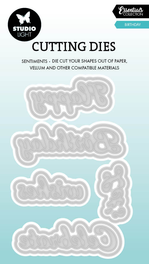SL Cutting Die Birthday Essentials 77x86x1mm 10 Pieces-1
