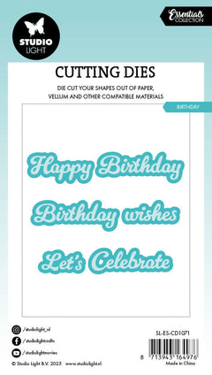 SL Cutting Die Birthday Essentials 77x86x1mm 10 Pieces-2