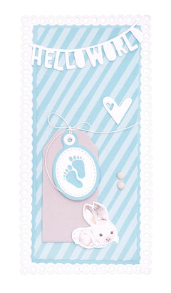SL Cutting Die Hello World Essentials 105x148x1mm 1 PC nr.170-2