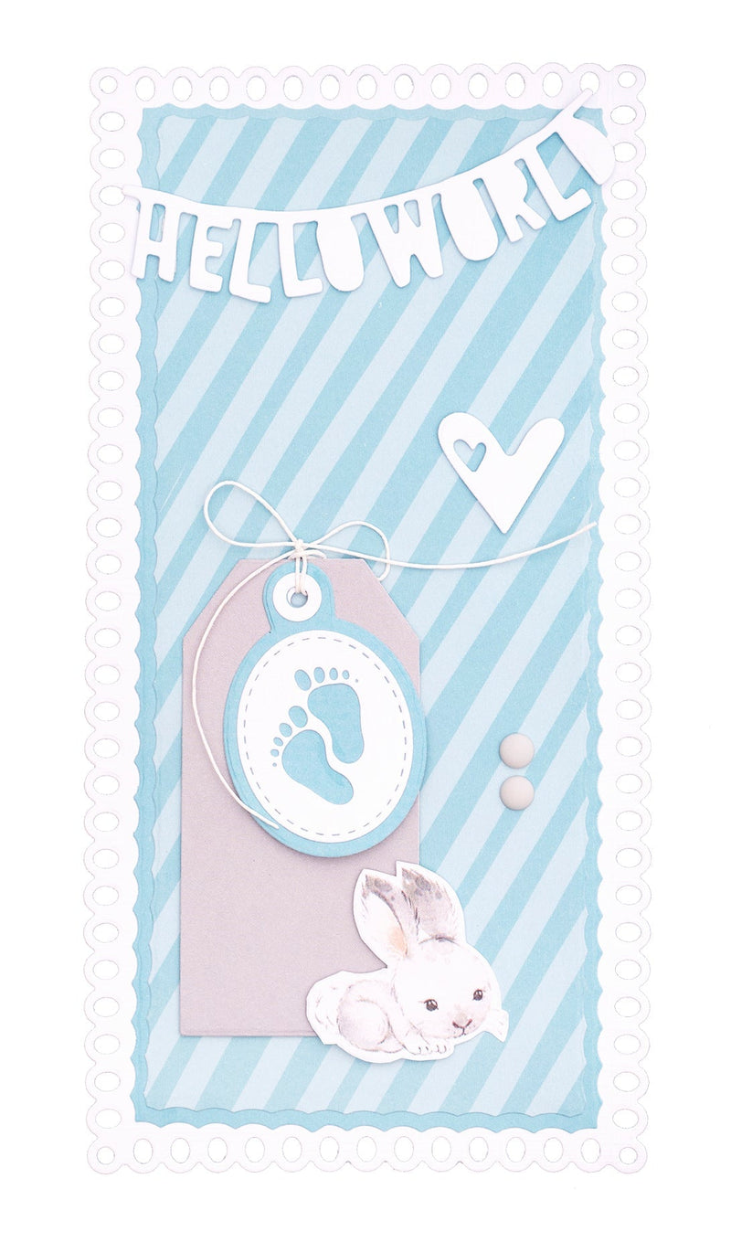SL Cutting Die Hello World Essentials 105x148x1mm 1 PC nr.170-2