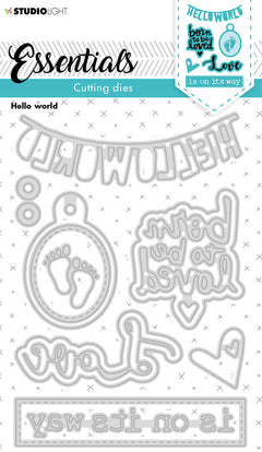 SL Cutting Die Hello World Essentials 105x148x1mm 1 PC nr.170-1