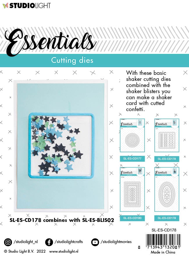 SL Cutting Die Square Essentials 76x76x1mm 1 PC nr.178-2