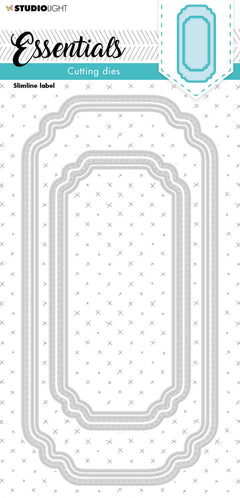 SL Cutting Die Slimline Label Essentials 105x210x1mm 1 PC nr.184-1