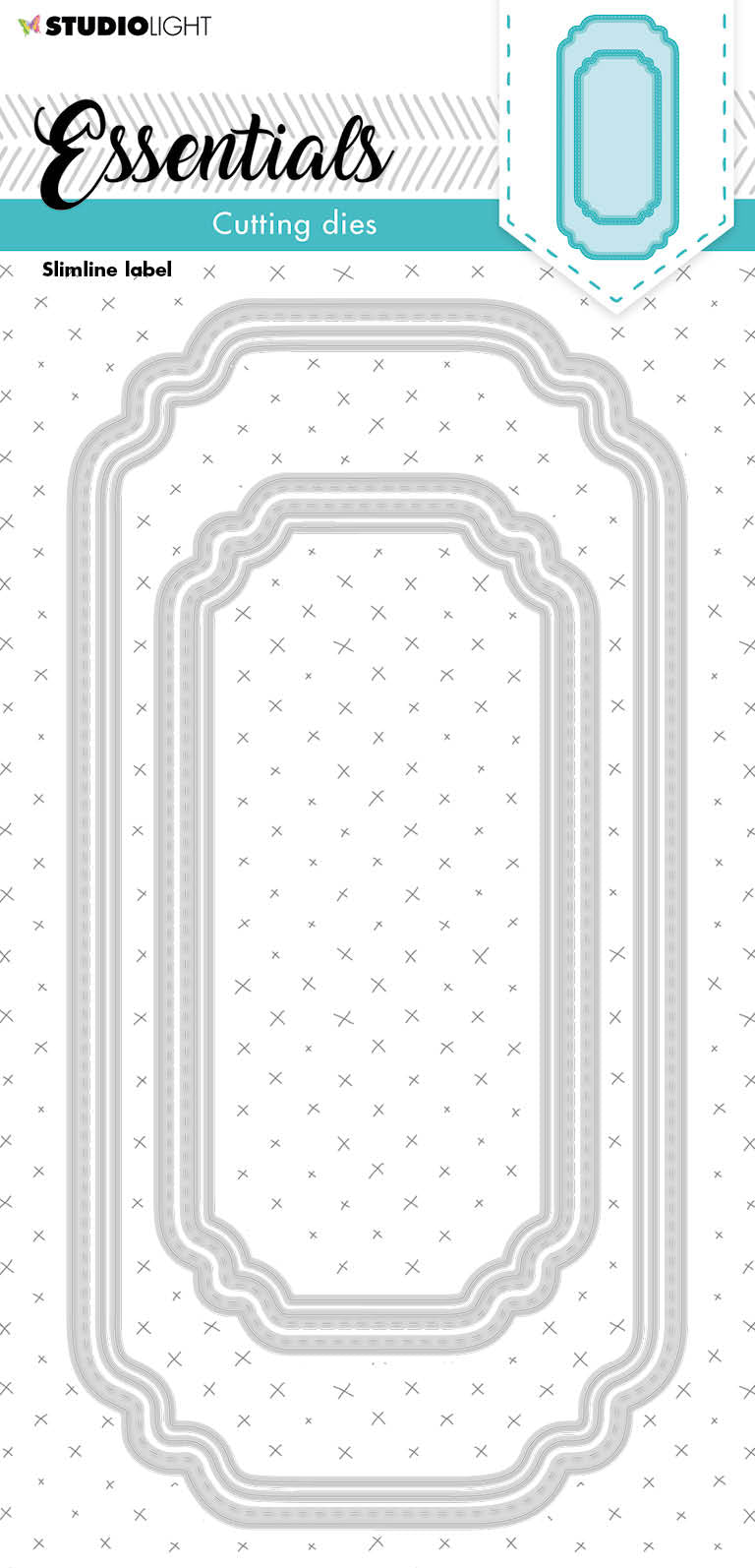 SL Cutting Die Slimline Label Essentials 105x210x1mm 1 PC nr.184-1