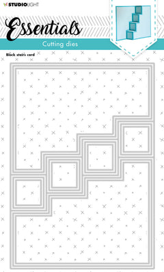 SL Cutting Die Block Stairs Card Essentials 140x200x1mm 13 PC nr.210-1