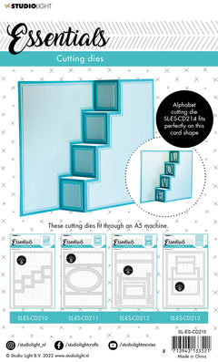SL Cutting Die Block Stairs Card Essentials 140x200x1mm 13 PC nr.210-3