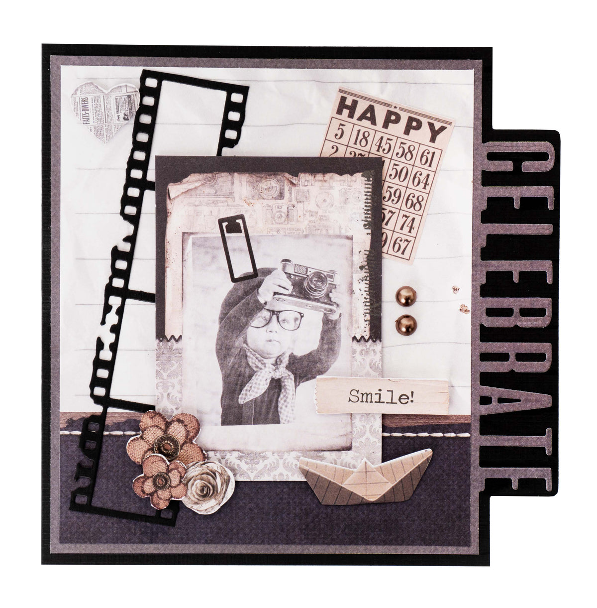 SL Cutting Die Celebration Sentiments Essentials 58x152x1mm 4 PC nr.215-2
