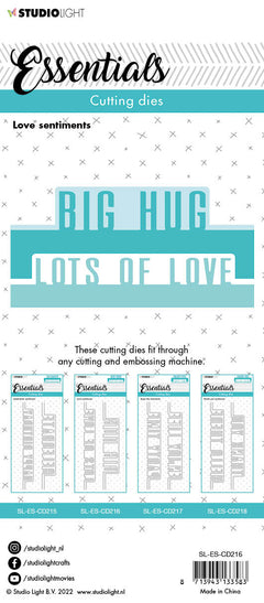 SL Cutting Die Love Sentiments Essentials 62x152x1mm 4 PC nr.216-3