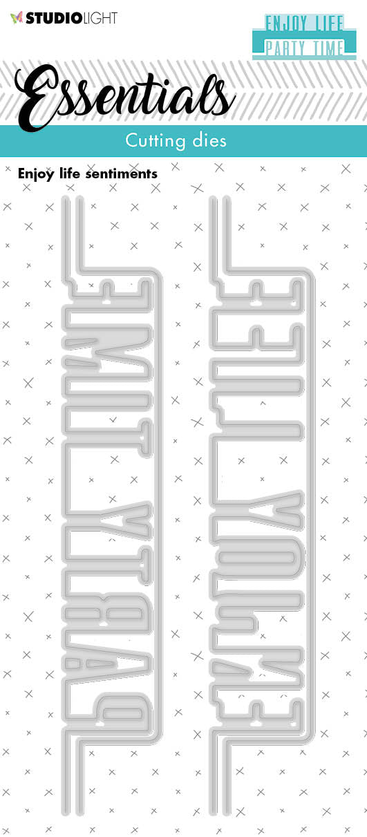 SL Cutting Die Enjoy Life Sentiments Essentials 62x152x1mm 4 PC nr.217-1