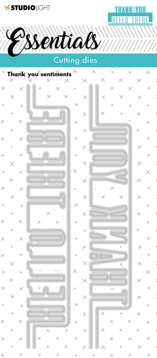 SL Cutting Die Thank You Sentiments Essentials 60x152x1mm 4 PC nr.218-1