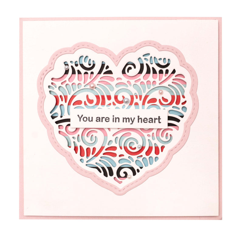 SL Cutting Die Romantic Heart Essentials 102x97x1mm 3 PC nr.220-2