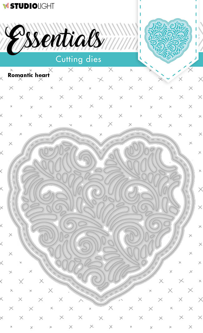 SL Cutting Die Romantic Heart Essentials 102x97x1mm 3 PC nr.220-1