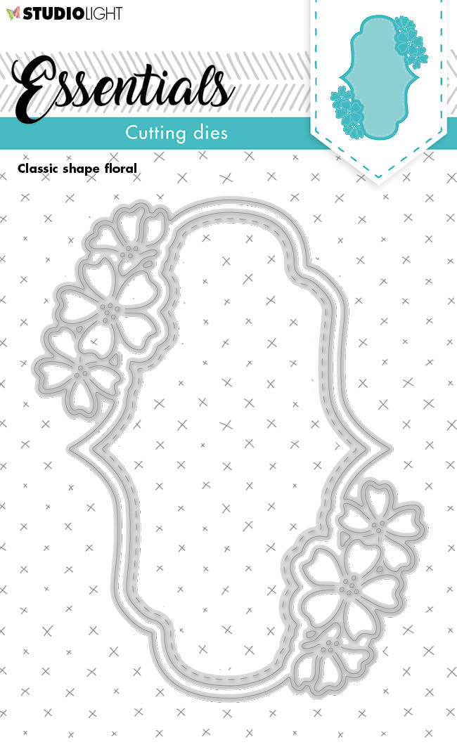 SL Cutting Die Classic Label Floral Essentials 95x122x1mm 2 PC nr.222-1