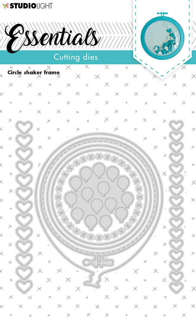 SL Cutting Die Circle Shaker Frame Essentials 95x98x1mm 8 PC nr.223-1