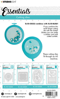 SL Cutting Die Circle Shaker Frame Essentials 95x98x1mm 8 PC nr.223-4