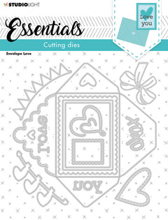 SL Cutting Die Envelope Love Essentials 140x140x1mm 14 PC nr.239-1