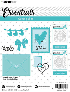 SL Cutting Die Envelope Love Essentials 140x140x1mm 14 PC nr.239-2