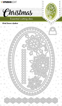 SL Cutting Dies Christmas Oval Shaker Essentials 96x138x1mm 6 PC nr.253-1