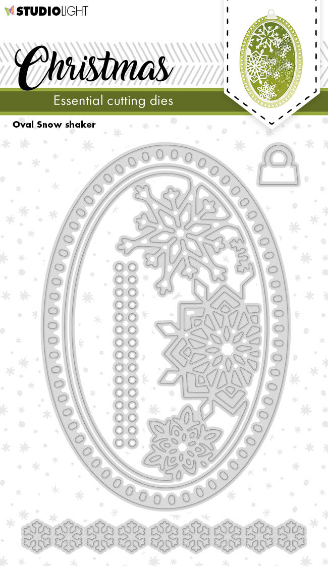 SL Cutting Dies Christmas Oval Shaker Essentials 96x138x1mm 6 PC nr.253-1