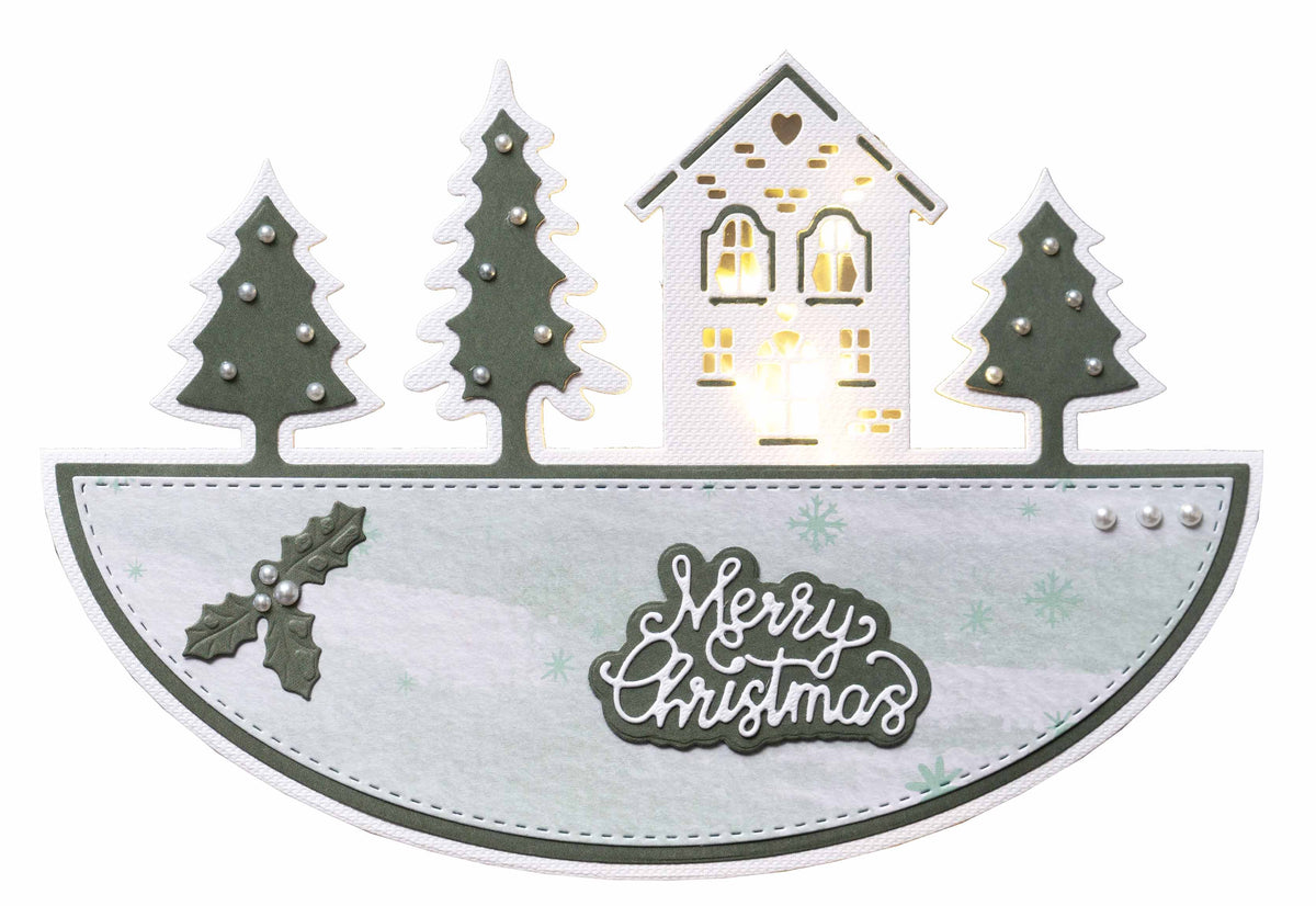SL Cutting Dies Christmas Rocking Card Shape Essentials 202x142x1mm 3 PC nr.256-3