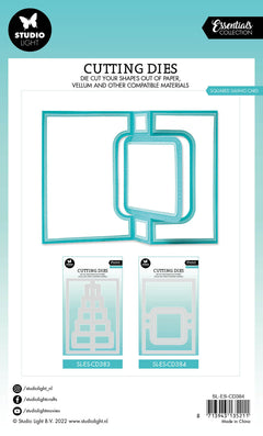 SL Cutting Dies Squared Swing Card Essentials 142x200x1mm 12 PC nr.384-4